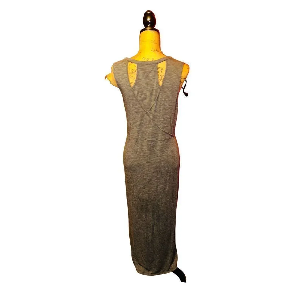 J.Jill gray tank maxi dress size L - Picture 2 of 3